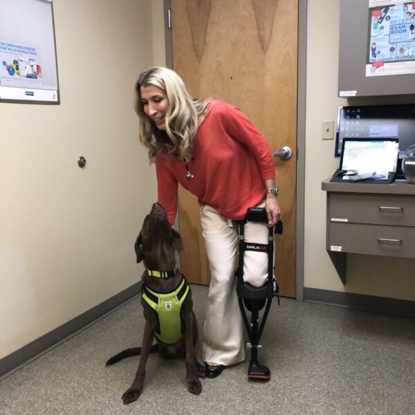 Dr. Thiessen with Lola