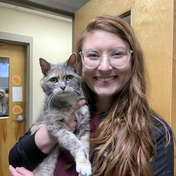 Dr. Erickson with Poppy